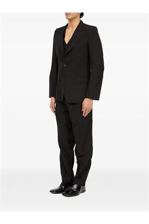 Black tailored single-breasted blazer MM6 MAISON MARGIELA | SH2BN0016M35436899